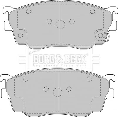 BORG & BECK Комплект тормозных колодок, дисковый тормоз BBP1404